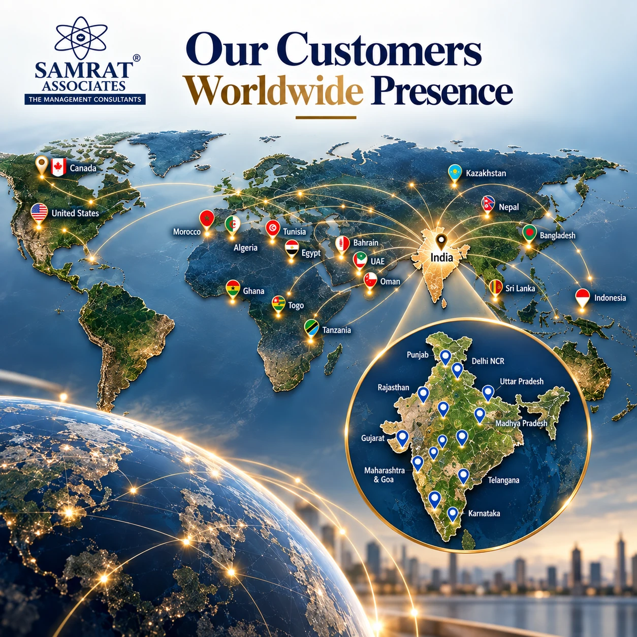 Worldwide Presence Map